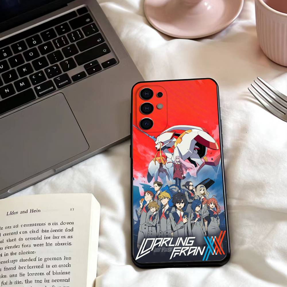 Чехол для телефона D-DARLING in the FRANXX для Samsung S25,24,23,22,30,21,10,9,Ultra,Plus,Lite,FE,4,5 G Мягкий Черный Чехол