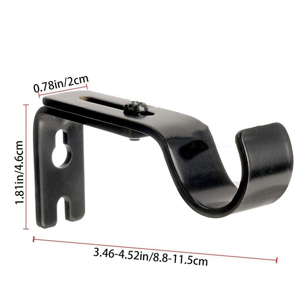 Прочный С Винтами Поддержка Карнизного Стержня Оконная Фурнитура Кронштейн для Карнизного Стержня Держатель для Карнизного Стержня