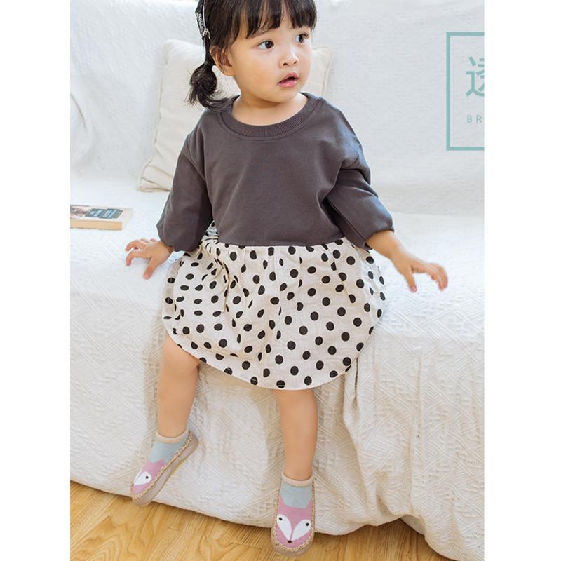 Детские носки-тапочки с резиновой подошвой для девочки, мальчика, младенца, новорожденного, детские напольные носки-обувь, противоскользящие, с мягкой подошвой, для малышей, для дома