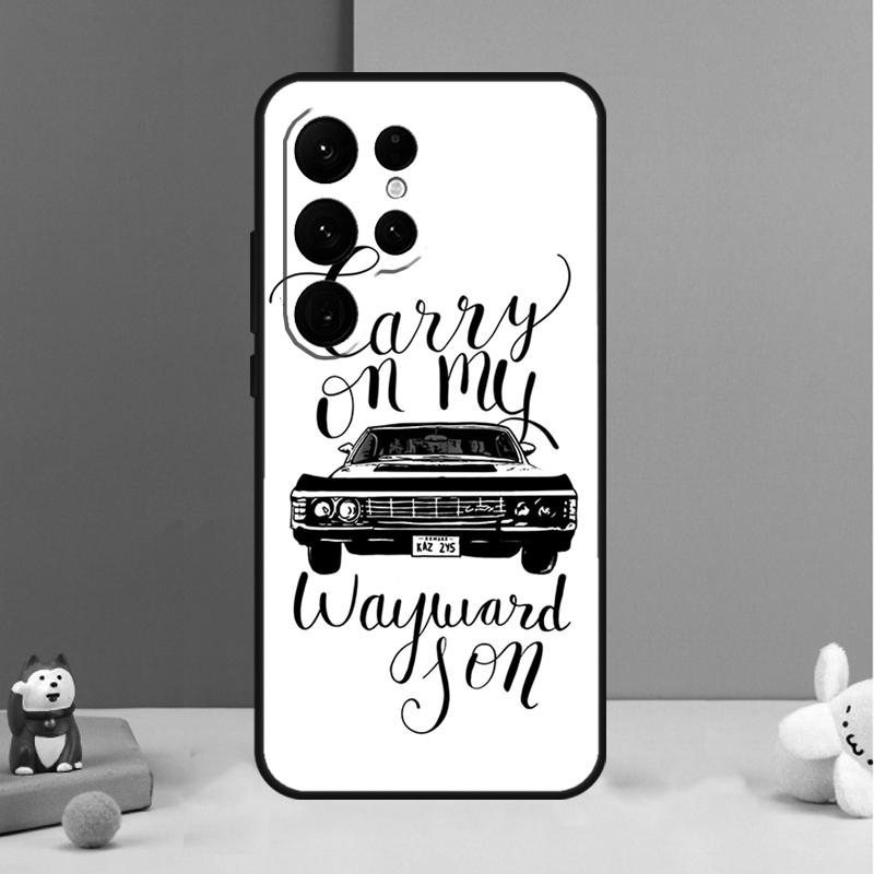 Сверхъестественное CARRY ON MY WAYWARD SONS Чехол Для Samsung Galaxy S26 S25 Ultra S20 S21 S22 S23 S24 Plus S10 S25 FE Задняя Крышка Корпус