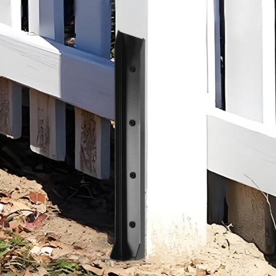 Fence Post Repair Kit Easy Installation Heavy Duty Steel Column for Enhanced Stability Fence Post Reinforcement Kit