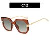 Irregular large frame sunglasses, new fashion sunscreen sunglasses, trendy personalized sunglasses, high-end women