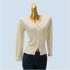 Lace V-neck Sweater Women's Cardigan Sweater Spring Stylish Unique Chic Short Tops Bottoming Shirt Women