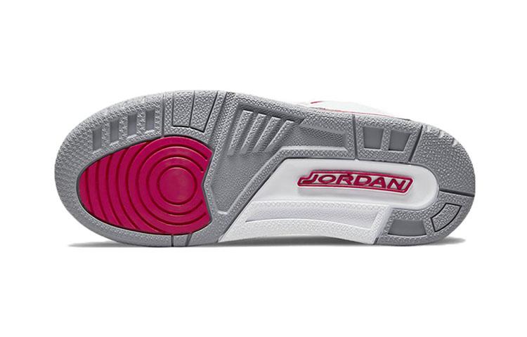 Kids' Sneakers Nike Jordan 3 Retro Cardinal (PS) White/Light Curry/Cardinal Red/Cement Grey