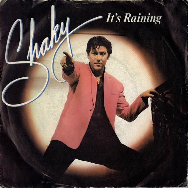 7-дюймовая пластинка SHAKY Its Raining EPCA1643 EPIC 1981 UK Rock Б/у