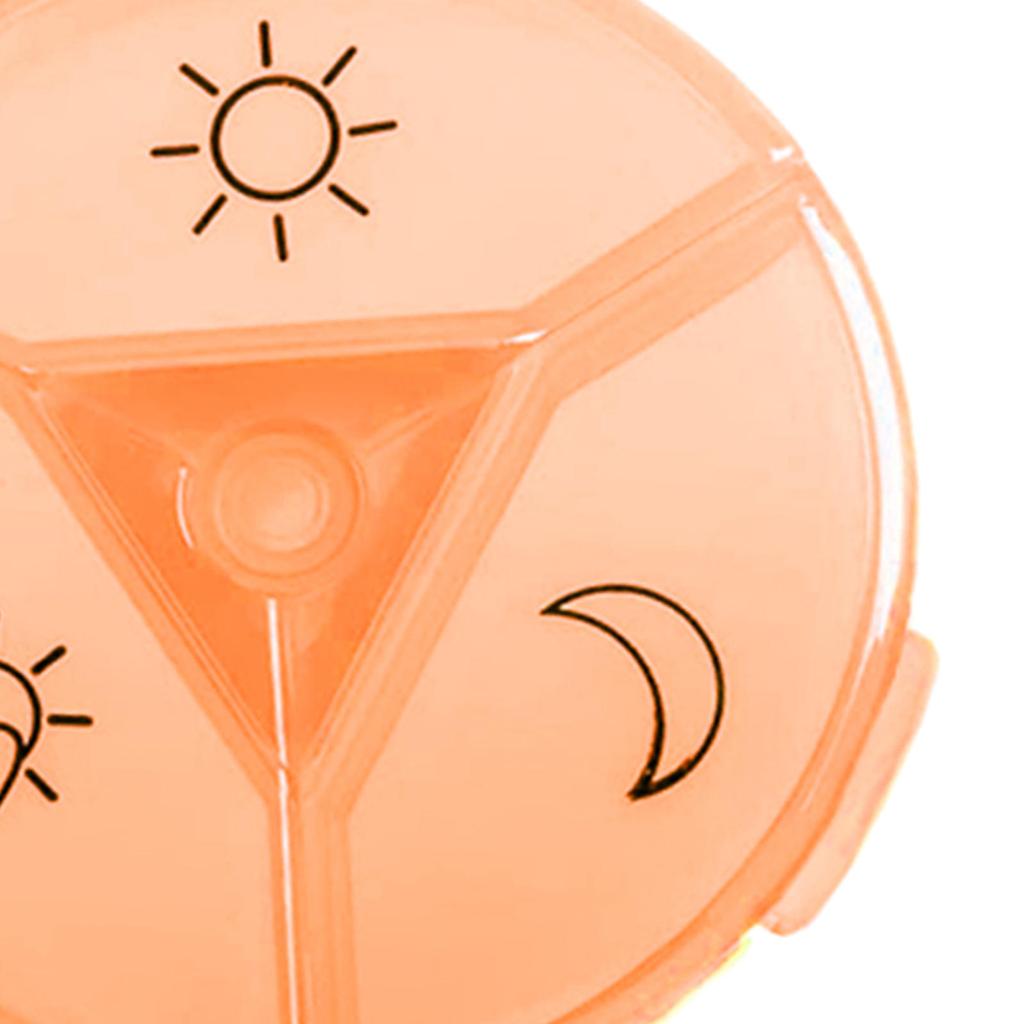 Pill Box Tablet Organizer Dispenser Vitamin Medication Container Red