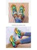 Plus Size Women's Dad Sneakers, Thick Sole, Height-Increasing, Rainbow Trendy, Versatile Mesh Running Shoes (Sizes 35-43)