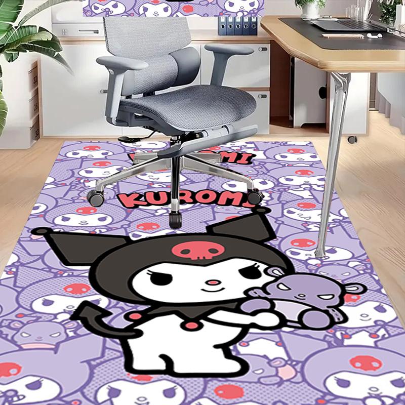 Kuromi'S Cute Adventure Carpet For Playroom Bedroom Living Room Sofa Home Decorkids Game Area Rug Nonslip Floor Mat