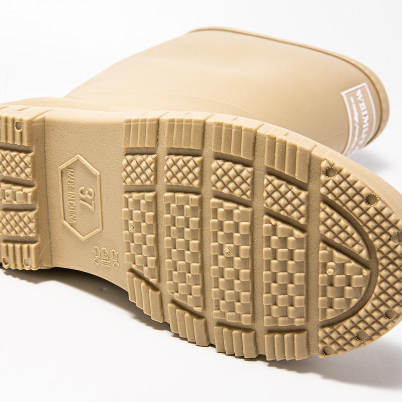 Women's Outdoor Long-cylinder Rain Shoes: Stylish Rain Boots For Outdoor Wear, Overshoes, Waterproof Rubber Shoes For Camping