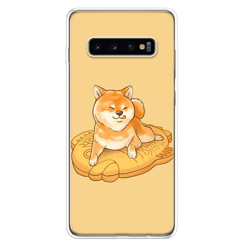 Animal Shiba Inu Painted Phone Case For Samsung Galaxy A52 A51 A50S A32 A22 A12 A02S A72 A71 A31 A70 A30S Note 20 Ultra 10 Plus