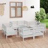 Day and Night - Day and Night Garden Furniture Set 9 Pieces Solid White Pine Wood