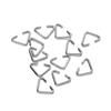 20-100pcs Metal Iron Triangle Clasps Buckle Connector Jump Rings  For DIY Earrings Bracelet Necklace Jewelry Making Accessories