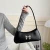 High-End Niche Design Bow Underarm Bag Women'S Fashion Retro Versatile Shoulder Handbag
