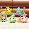 Charming Pvc Flower Panda Keychain With Cute Design Perfect For Keys And Bags