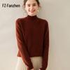 Fanzhen Women's Semi-High Collar Thickened Cashmere Sweater