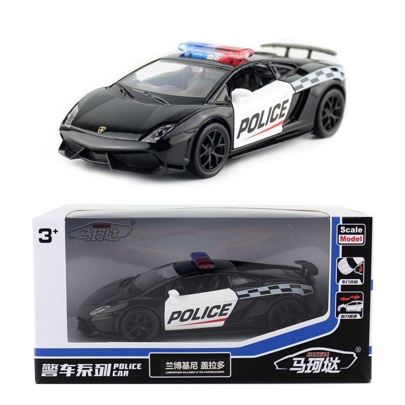 Police Gallardo Car Alloy Model Toy For Play And Enthusiasts Display