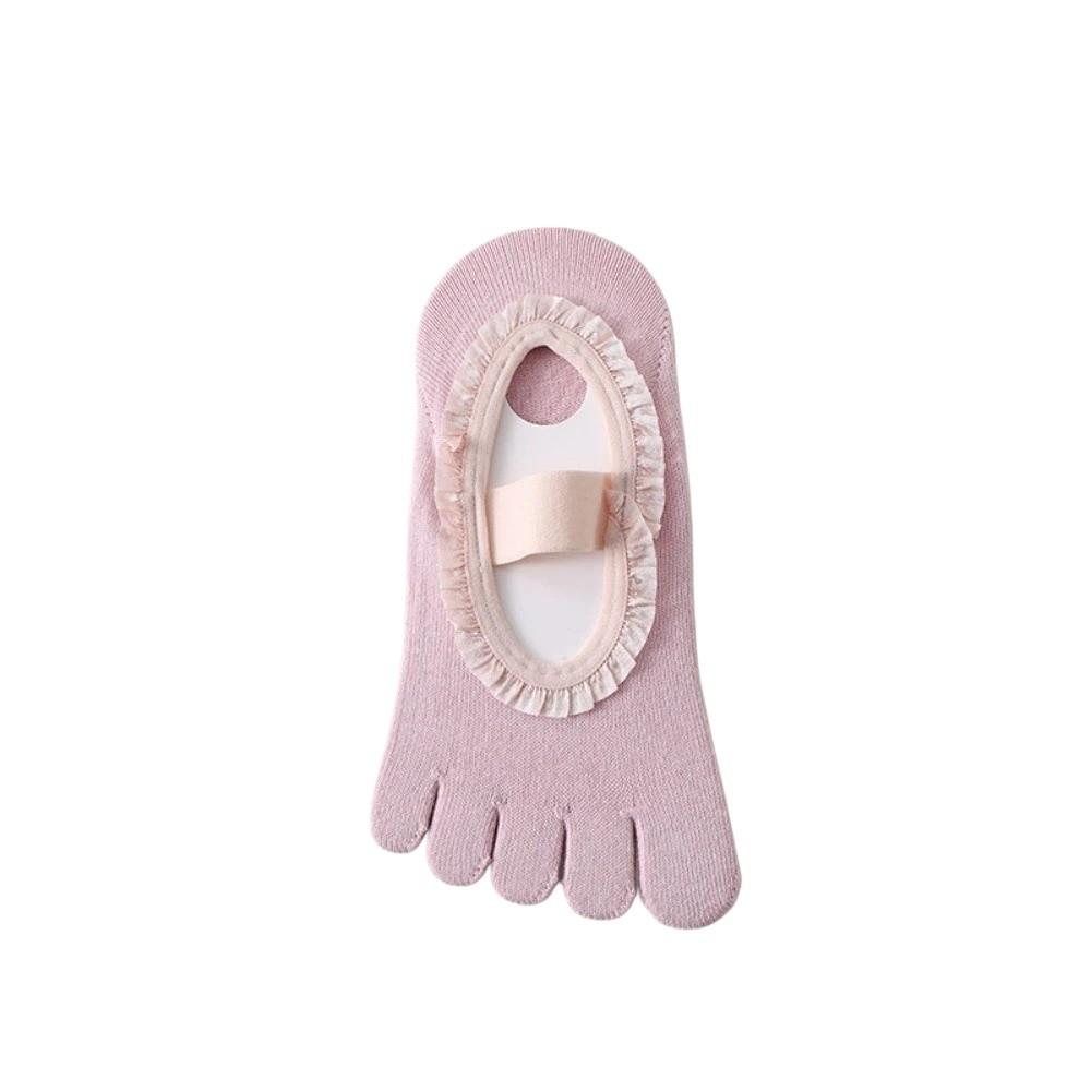 Soft Five Toes Pilates Sock Elastic Boat Socks Breathable Low-Ankle Socks Exercise