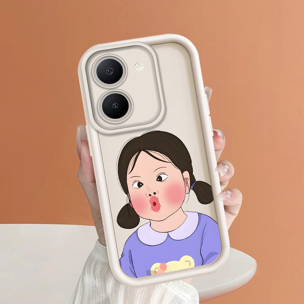 Мягкие силиконовые квадратные лестницы с мультяшным узором, полное покрытие, защита камеры, противоударный чехол для iPhone Infinix Tecno Vivo