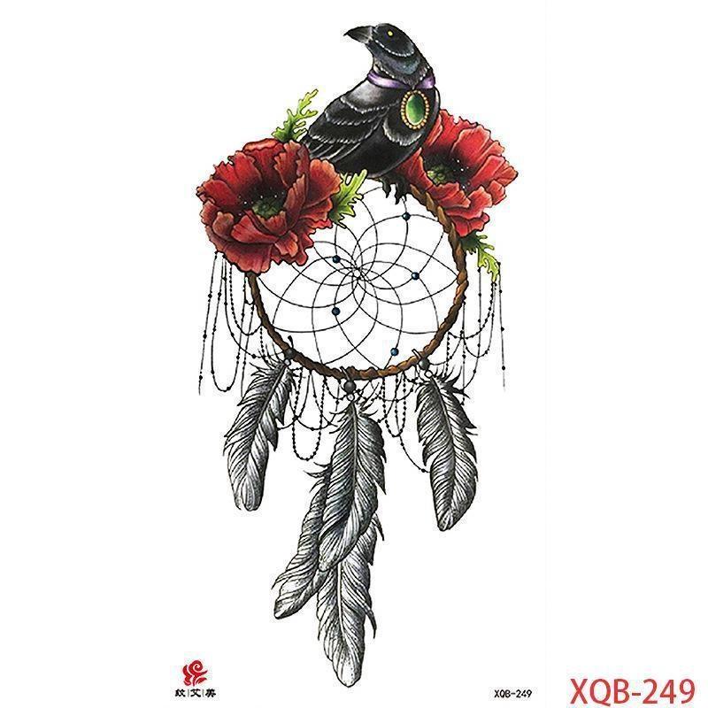 НОВЫЙ 1 ШТ. Водонепроницаемые Татуировки Временные Татуировки Наклейки Цветы Розы Татуировки Тела для Женщин Искусство Руки Татуировки Волк Тигр Лев Живопись Татуировки