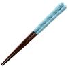 Hyozaemon Wakasa Lacquer Chopsticks for Children, Dishwasher Safe, Natural Wood, 17.5cm, Ages 7-9, Lacquered, Coral, Light Blue, ST-060