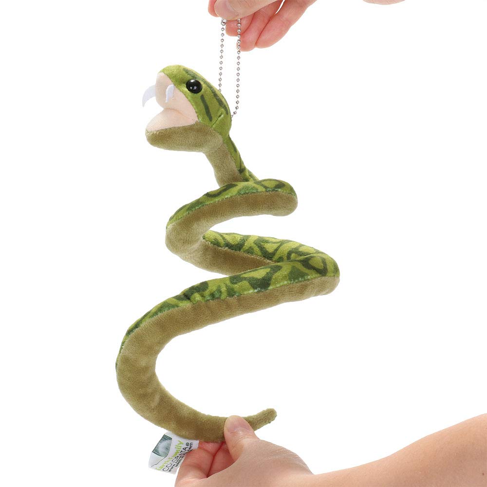 Carolata Plush Mascot Habu (Yanbaru Creaturewith Chain) Realistic Snake Keychain Doll Gift (Twice Tested) Christmas Present