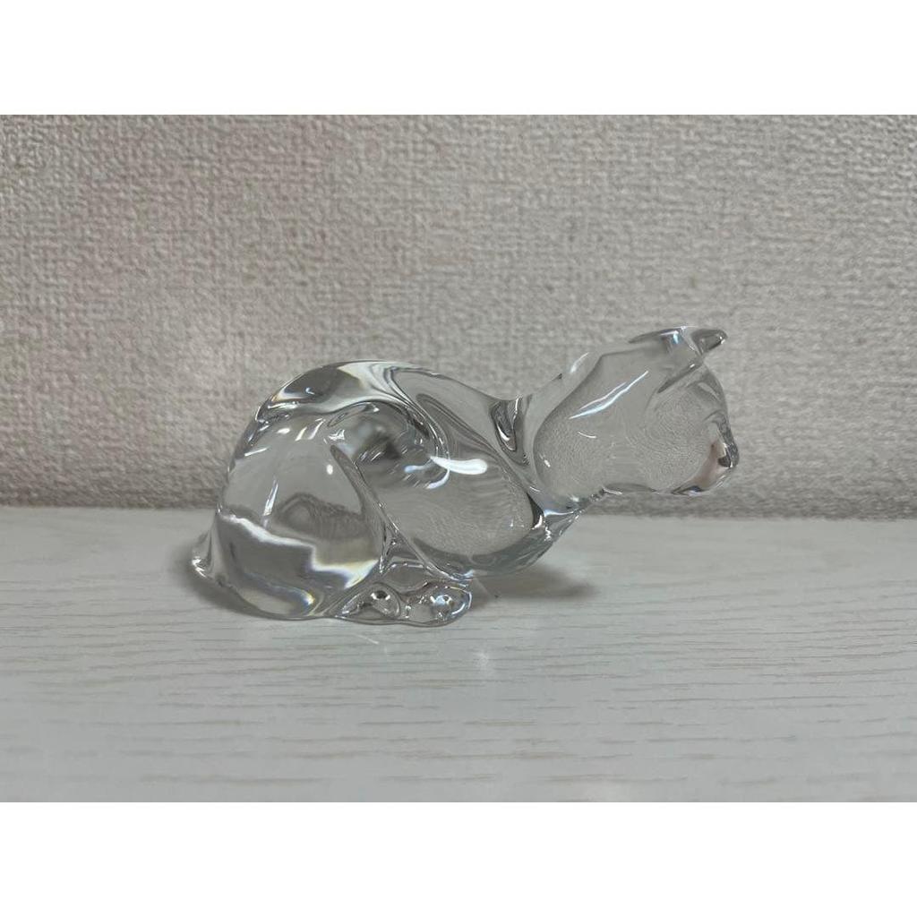 Used Cat figurine Baccarat