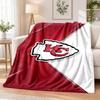 Фланелевое одеяло с принтом Kansas City Chiefs, теплое и уютное, плед для кровати, для домашнего декора в помещении