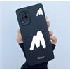 For Huawei Nova 7i Case Cover Lucky Initial Letter Liquid Soft Silicone Phone Bumper for Huawei P40 Lite Nova7i JNY-LX2 Casing