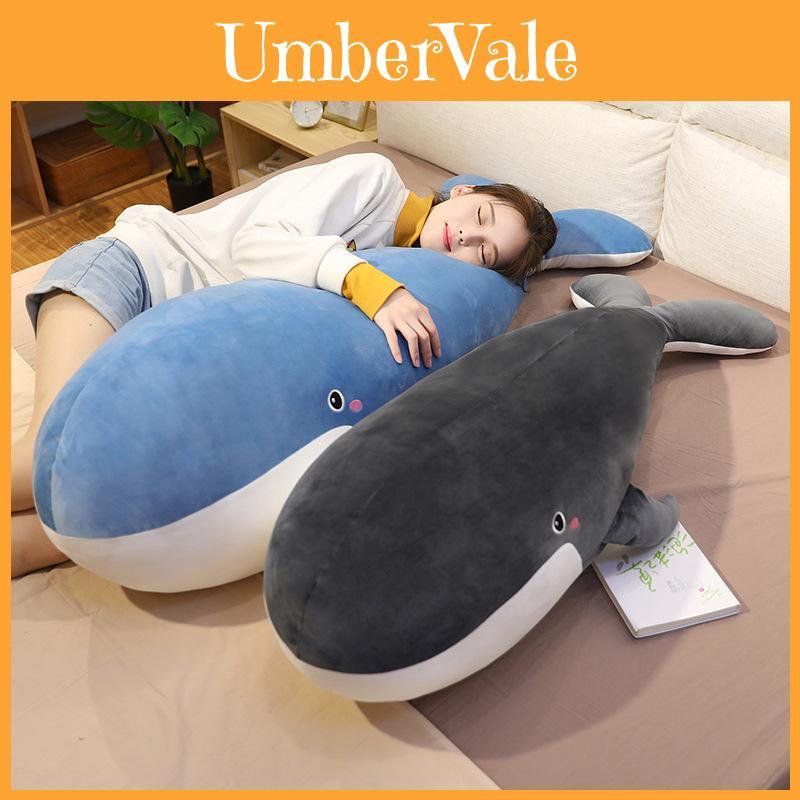 Realistic Soft Plush Whale Shark Dolphin Cuddly Stuffed Toy Ocean Animal 1.5 Meter