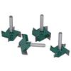 4pcs  set 14 Shank Four Edge TSlot Slotting Router Bit Woodworking Cutter Milling Cutter