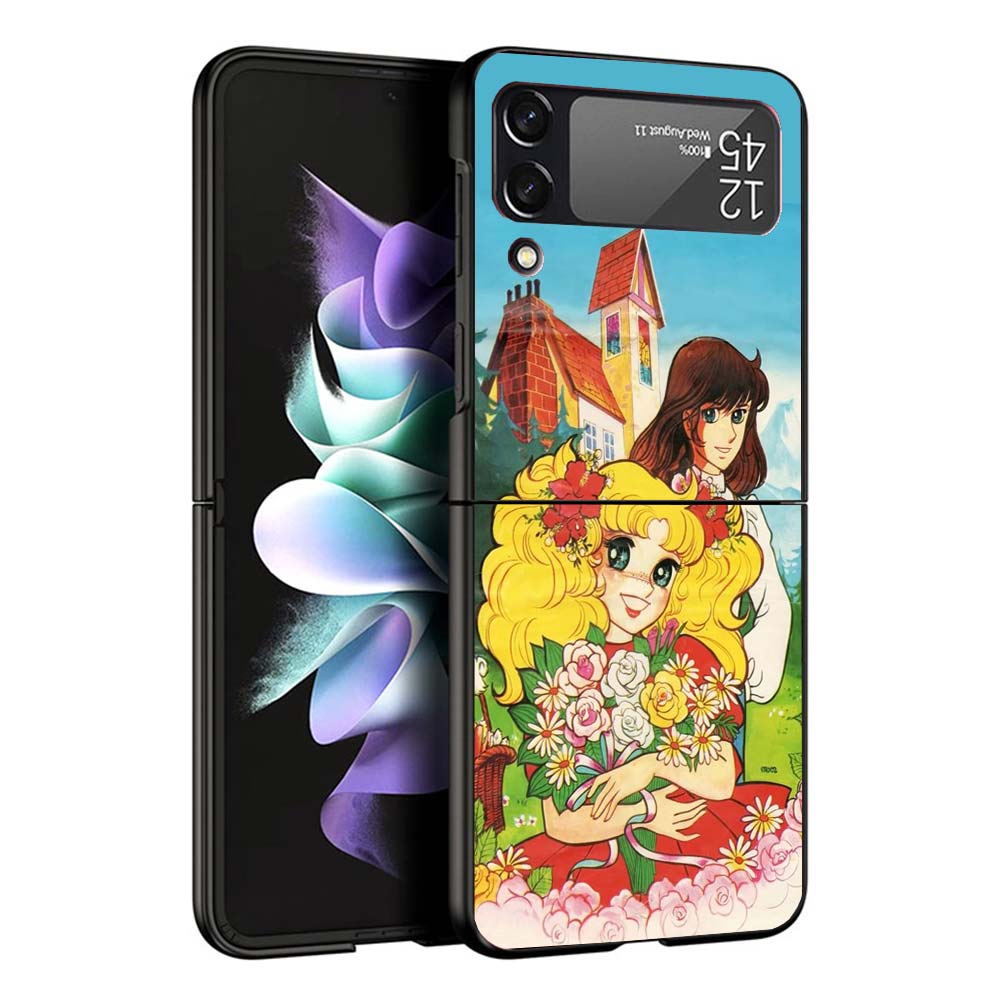 Чехол для телефона Candy 90s Anime для Samsung Galaxy Z Flip7 Flip6 5G Flip5 Flip4 Flip3 ZFlip 7 6 3 4 5 Ударопрочная задняя крышка Galaxy Z