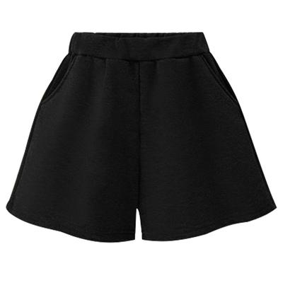 Шорты Женские Зимняя Одежда Универсальные А-силуэта Широкие Брюки С высокой Посадкой Повседневные Свободные Большого Размера