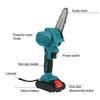 24V 4Inches Protable Chainsaw Cordless Electric Chain Saw W/ 1 or 2Pcs Batteries For Tree Branch Wood Cutting