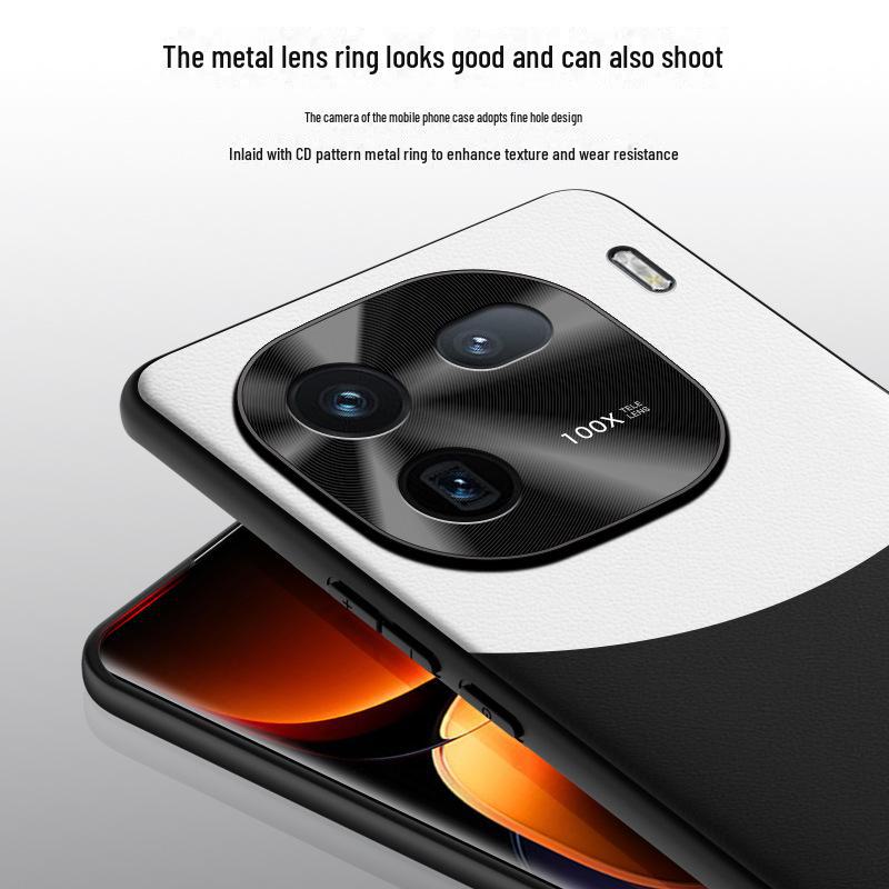 Защитный чехол из жидкой кожи для iQOO12: Дизайн против падений и загрязнений.