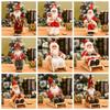 Sitting Home Decoration Kids Toys Christmas Tree Accessories Desktop Santa Claus Doll Xmas Ornament