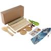 HUMTSO Sushi Making 12 Piece Sushi DIY Sushi Maker Kit для суши включает в себя суши бамбук авокадо рис палочки руководство набор, набор, для начинающих, коврик,