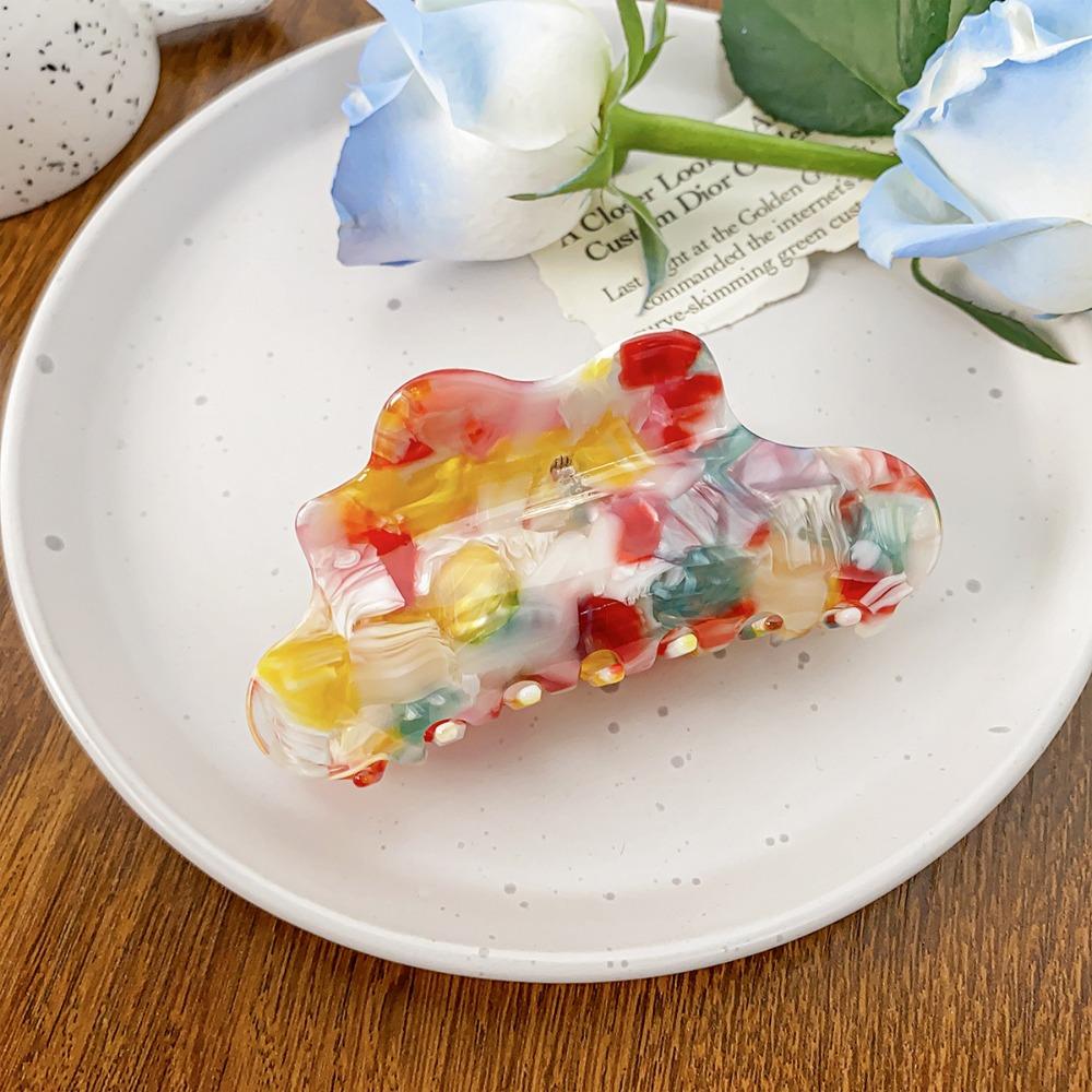 Заколка для волос в форме облака, однотонная черепаховая заколка для волос, когти для путешествий