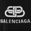 Balenciaga Back Print Interlocked BB Sweatshirt 'Black White' Men's 583117T14394170