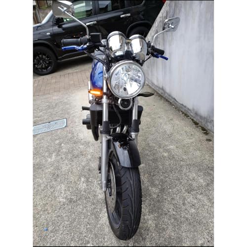 Указатели поворота с E-маркировкой, соответствующие требованиям техосмотра, комплект из 4 универсальных 6-светодиодных указателей поворота высокой яркости для мотоциклов 12 В (Дым, Режим