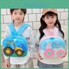 Cute Engineering Cartoon Car Rabbit Flower Pattern Children Hard Shell Backpack