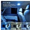 Interior Ceiling Led Light Built-in Lithium Battery Usb Charging Stepless Dimming 3-color Switching Indoor Dome Car Reading Lamp