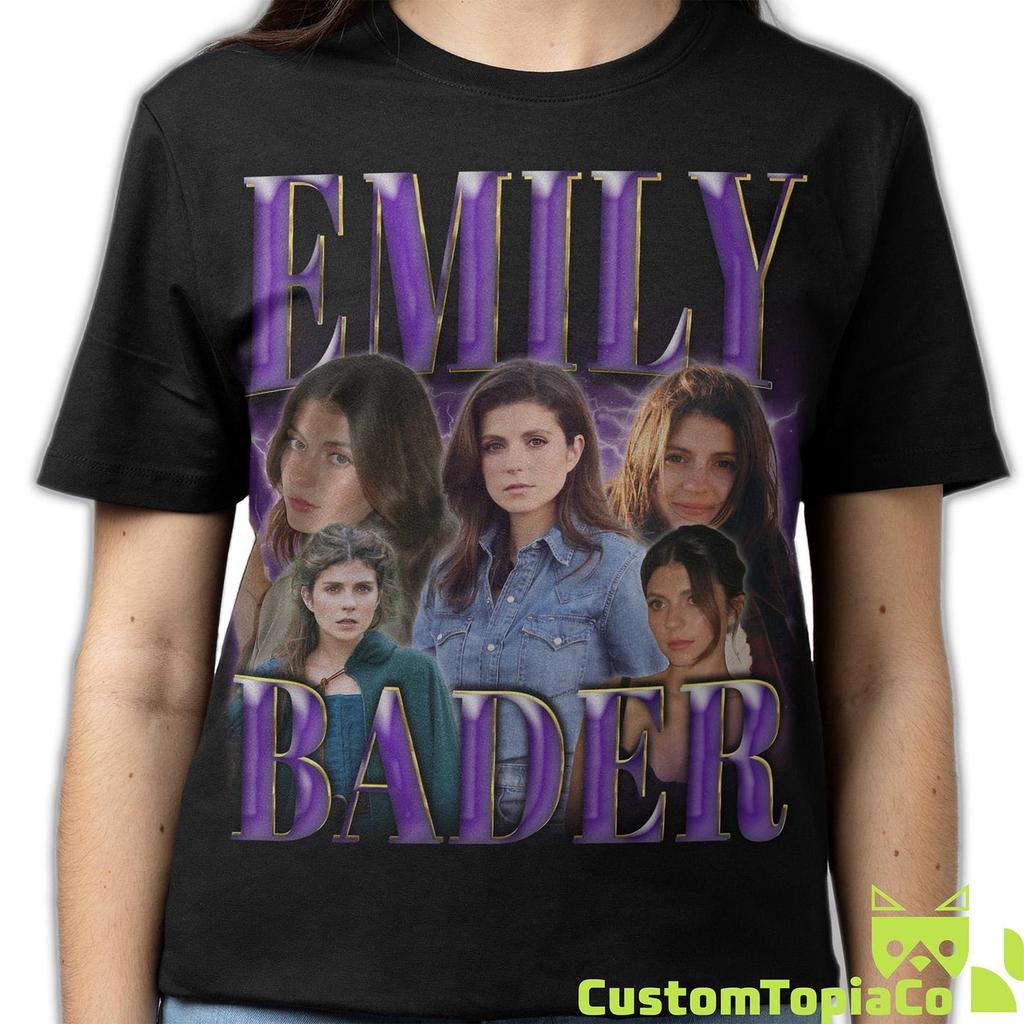 EMILY BADER SHIRT, Emily Bader Vintage T-Shirt, Emily Bader Retro 90s Bootleg Homage Merch, Funny Emily Bader Tribute 80s Rap Tees Fans Gift