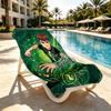 Ben 10 Cartoon Print Beach Towel Design, Soft, Lightweight. for Home Bathroom, Spa, Pool, Yoga, Surfing, Camping, Gift for Family, Friend