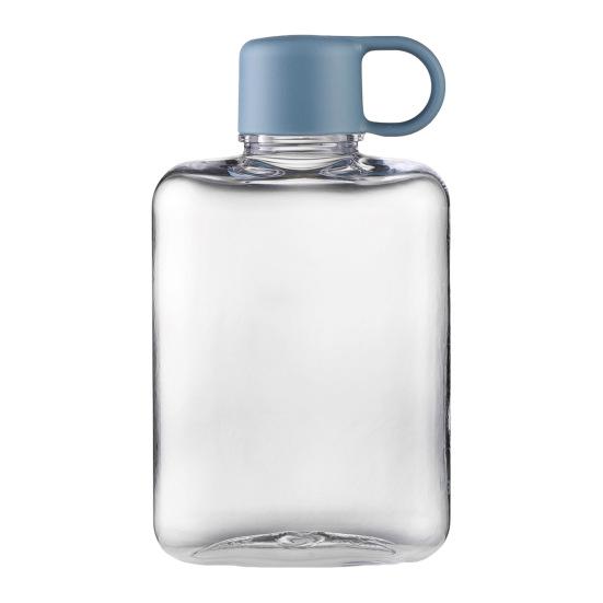 Water Cup 360/500ml Flat Water Bottle BPA Free Portable Pocket Size Water Container Transparent Drinkware