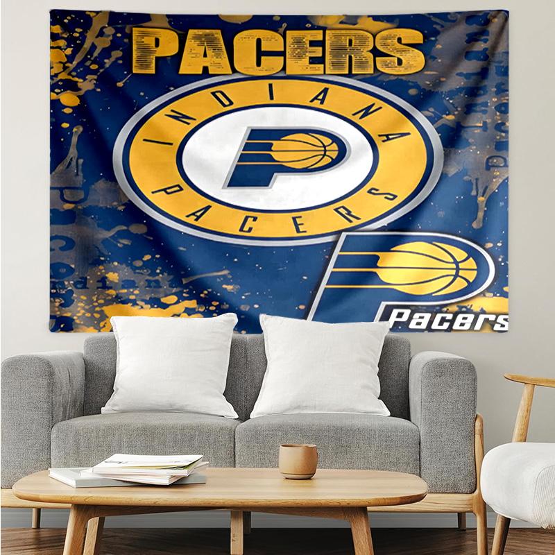 Pacers Basketball Team  Quick-Dry Tapestry Hanging for Bedroom,Livingroom, Playroom,Decor Art Room Wall Tapestry Holiday and Birthday Gifts
