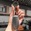 ALS1 Car Smart Key Case Cover Full Protection TPU Soft Shell Keychain Pendant For Tesla Model 3 Model S Model Y Auto Logo Accessories