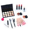 Popfeel Professional Makeup Kit All-in-One Cosmetic Gift Set 15-Color Concealer 12-Color Eyeshadow Palette Brushes Lipsticks Beauty Kit for Women
