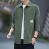 Men's Seven-point Sleeve Shirt Spring and Autumn New Korean Version of The Trend Shirt Casual Coat Men's Coat Tooling