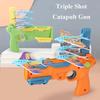 Игрушечная катапульта для запуска самолетов, пистолет с 6 пенопластовыми самолетами, стрелялки, игры для спорта на открытом воздухе, подарки для вечеринок