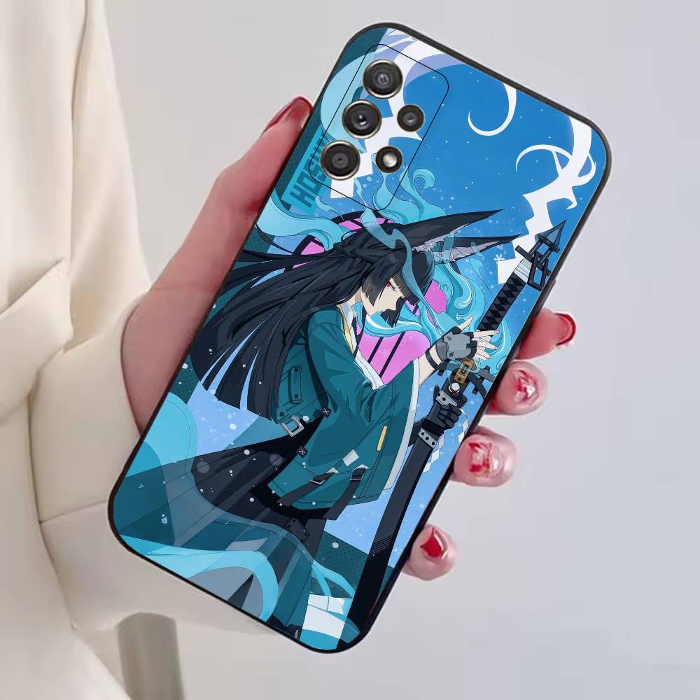 Чехол для телефона Hoshimi Miyabi из игры ZZZ для Samsung S25, S24, S21, S22, S23, S30, Ultra, S20, Plus, Fe, Lite, Note, 10, Черная крышка